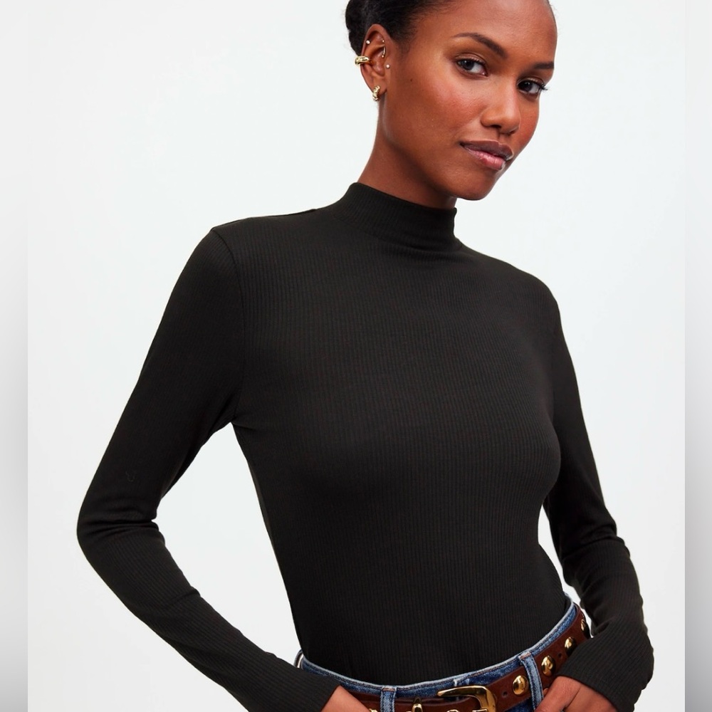 NWT: Madewell Mockneck Long-Sleeve Tee | Turtleneck Top | Long Sleeve T-Shirt